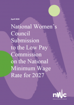 NWC Submission to the Low Pay Commission on the National Minimum Wage 2027